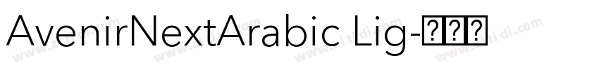 AvenirNextArabic Lig字体转换